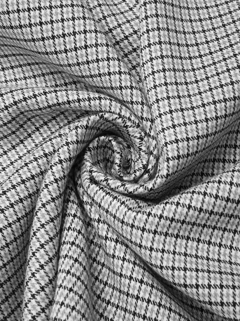 Jupe à carreaux taille haute avec poches années 1950