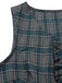 2PCS Robe gris à volants et chemisier en coton années 1950