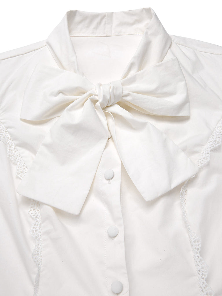 2PCS Robe gris à volants et chemisier en coton années 1950