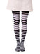 Collants vintage à rayures contrastées