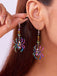 Boucles d'oreilles araignées colorées d'Halloween