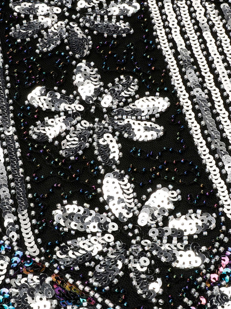 Robe Charleston Vintage Année 20 Flapper à Franges Paillettes Soirée Cocktail