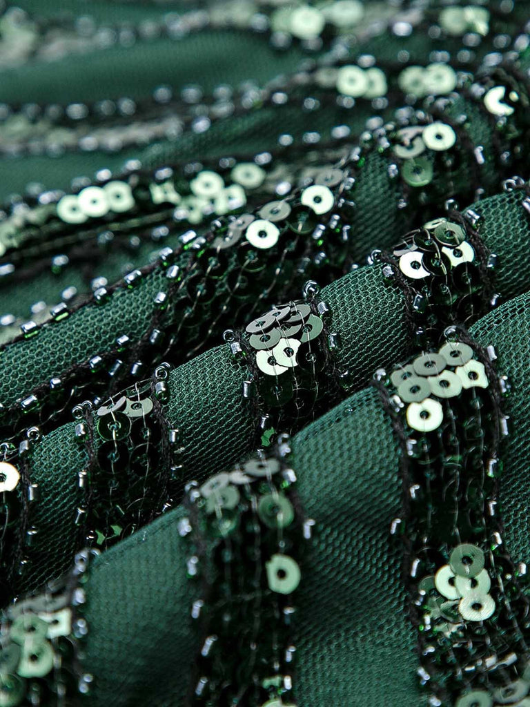 Robe Charleston Vintage Année 20 Gatsby Maxi à Paillettes Déco Nœud Papillon