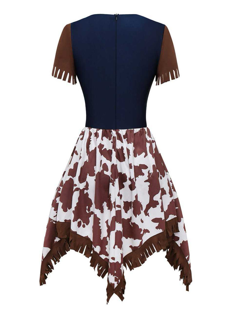 Robe de cow-girl western des années 1940 avec fouet