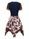 Robe de cow-girl western des années 1940 avec fouet