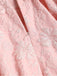 [Prévente] [Grande taille] Robe rose à fleurs en relief avec nœud papillon années 1940