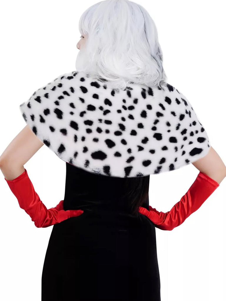 Cape robe de cosplay dalmatien d'Halloween