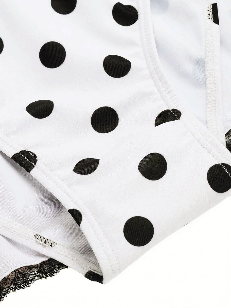 [Prévente] Maillot de bain une pièce carreaux rouges et nœud années 1940