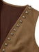 Gilet Western à Franges et Clous en Daim Années 30