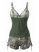 Bohème Bride Col en V Tankini Ensemble Années 1970 5