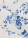 Robe Évasée Florale Sans Manches Bretelles Fines Années 1940 6
