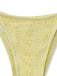 Yellow textured underwear on a white background