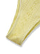 Close-up of a textured yellow fabric on a white background