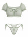 Épaules Dénudées à Pois Résille Lingerie Ensemble Années 1950 9