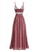 Robe Maxi à Bretelles Fines Style Boho Années 70