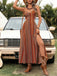 Robe Maxi à Bretelles Fines Style Boho Années 70
