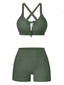 Ensemble Bikini Froncé Uni Années 1950