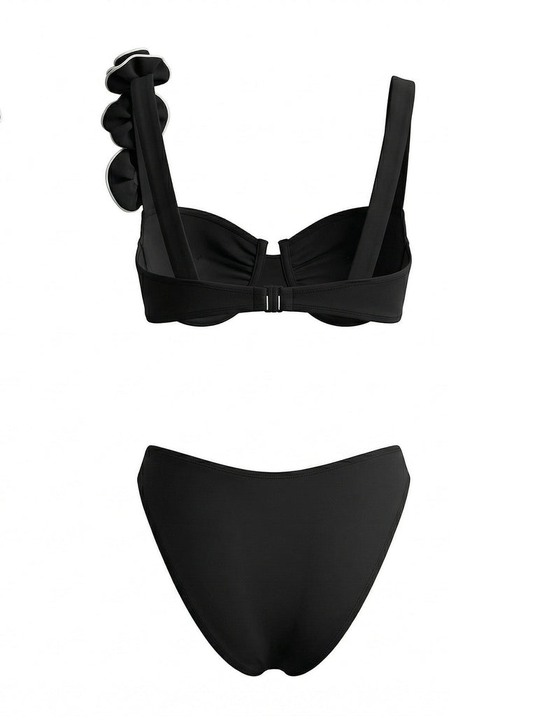 Ensemble Bikini Rose 3D Uni Années 50