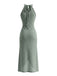 Robe Halter Découpée Crochet Années 60