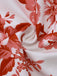 Robe Évasée Dos-Nu Sans Manches Imprimé Floral Années 1960
