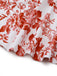Robe Évasée Dos-Nu Sans Manches Imprimé Floral Années 1960