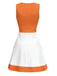 [Prévente] Robe Sans Manches Colorblock Mod Blanc & Bleu Années 1960 4
