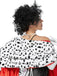 Châle imprimé dalmatien inspiré de Cruella des années 1960