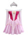 Robe princesse rose en tulle à épaules dénudées style Pinkie Pie des années 1940