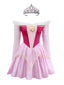 Robe princesse rose en tulle à épaules dénudées style Pinkie Pie des années 1940
