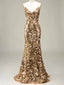 [Prévente] Robe de soirée longue au sol dorée à paillettes des années 1930