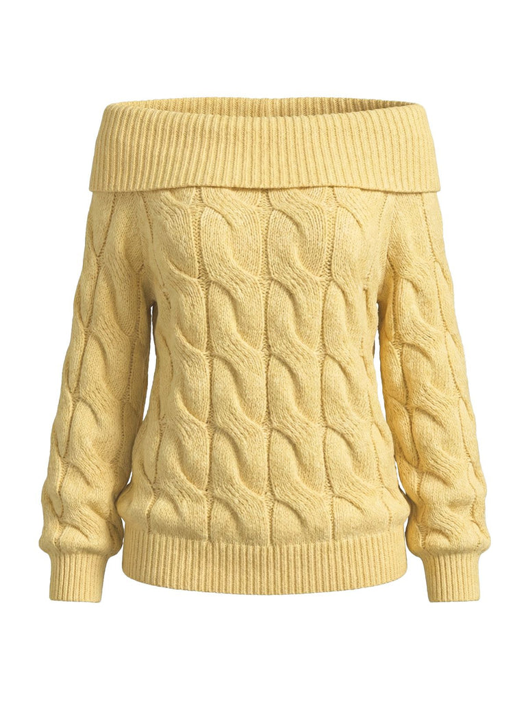 2000s Y2K Pull uni à épaules dénudées