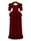 Robe en dentelle manches bouffantes de style gothique victorien des années 1980