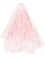 Voile de mariée gothique à motif de gouttes de sang blanches pour Halloween