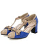 Chaussures à Talons Chunky avec Sangele en T