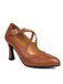 Chaussures talons hauts vintage brides croisées et détails brogues