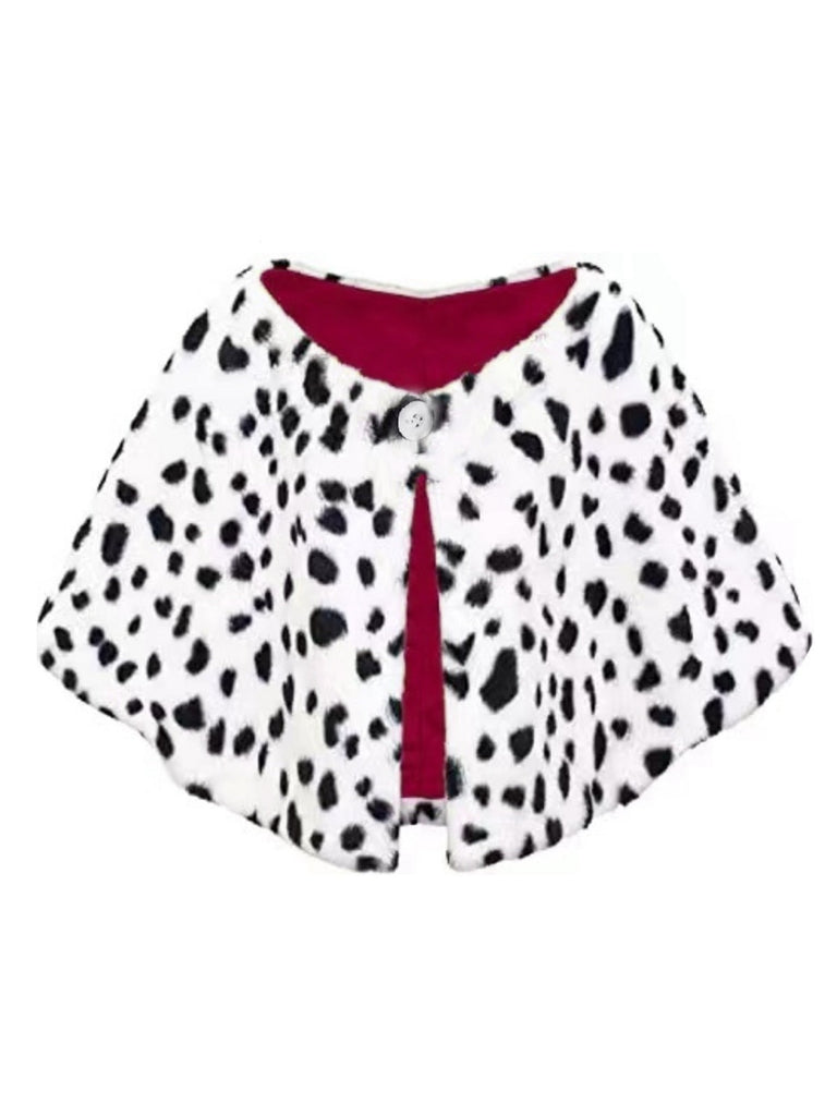 Cape robe de cosplay dalmatien d'Halloween