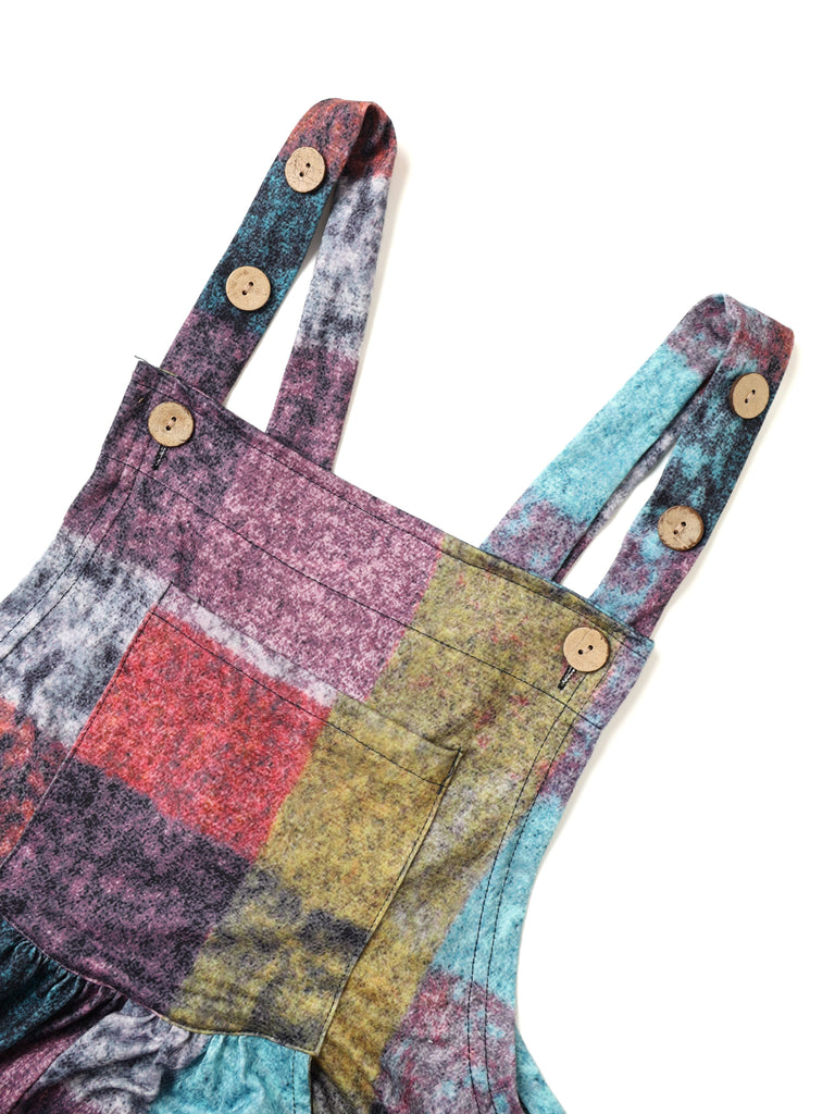 Combinaison à carreaux poches et jambes larges années 1940