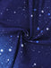 Navy blue fabric with white and light blue dot pattern