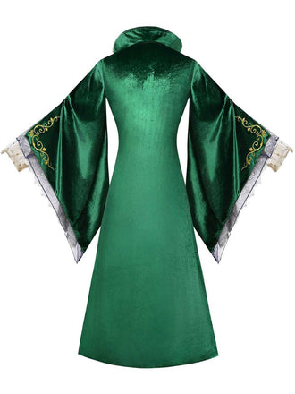 Robe de sorcière en velours des années 1930 inspirée de Winifred Sanderson