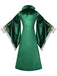 Robe de sorcière en velours des années 1930 inspirée de Winifred Sanderson