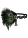 Bandeau pompons en plumes de paon Gatsby années 1920