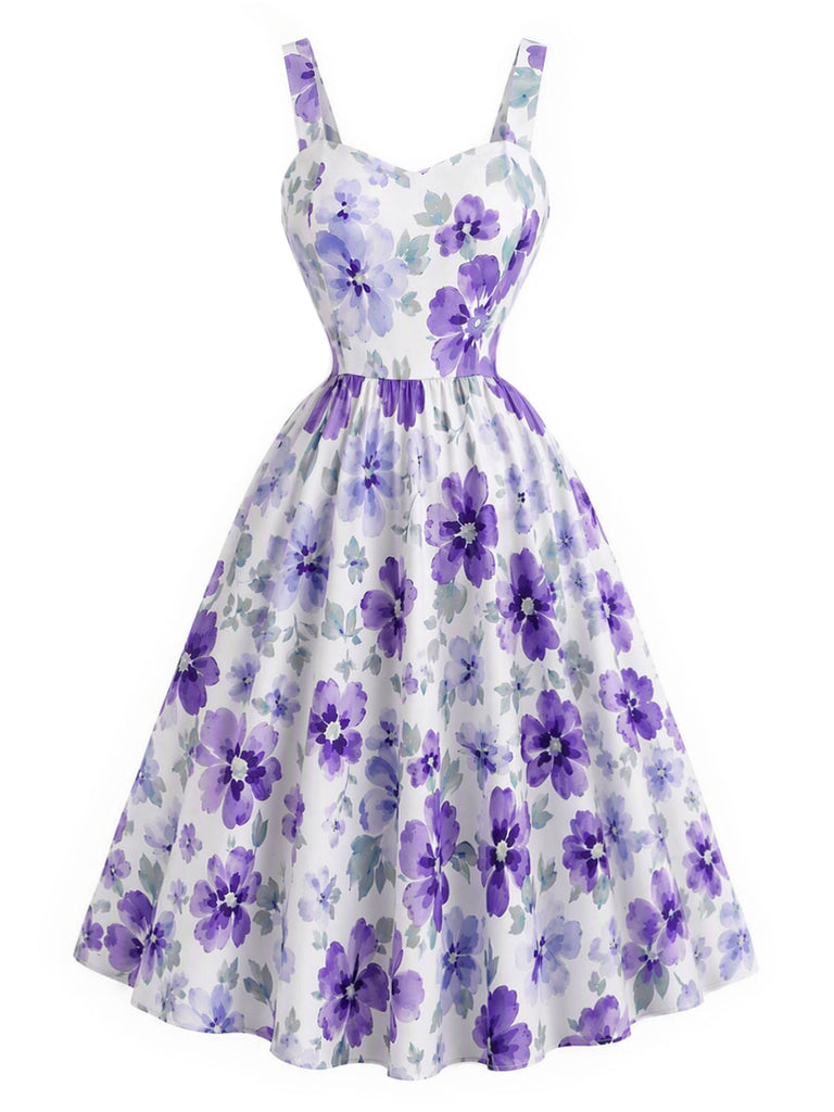 [Prévente] 2PCS Ensemble Blouse à Col Lavallière et Robe à Petites Fleurs Années 1950 - 11