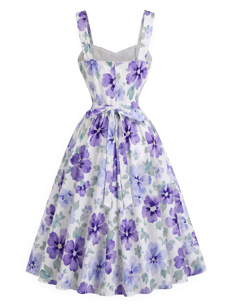 [Prévente] 2PCS Ensemble Blouse à Col Lavallière et Robe à Petites Fleurs Années 1950 - 12