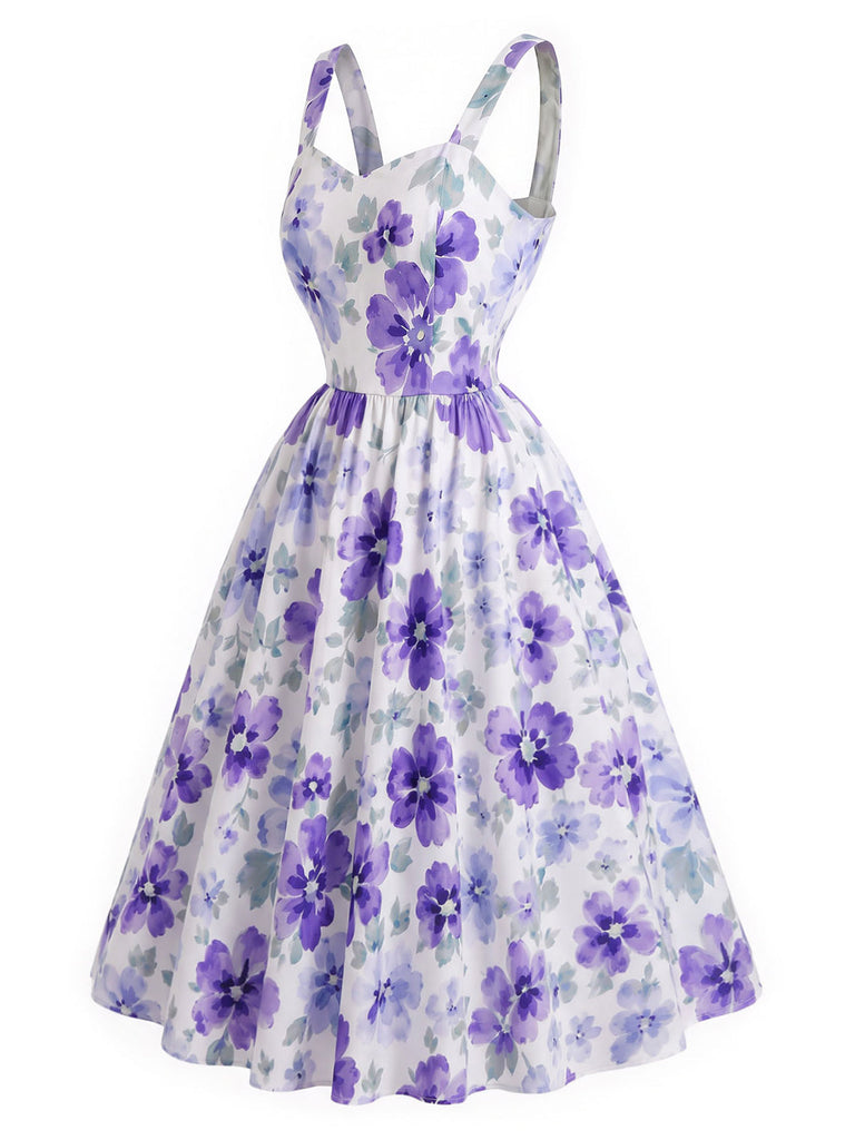 [Prévente] 2PCS Ensemble Blouse à Col Lavallière et Robe à Petites Fleurs Années 1950 - 13