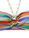 3PCS Multicolore Halter Arc-en-Ciel Rayures Bretelles Coquillage Ensemble Bikini Années 1970 4