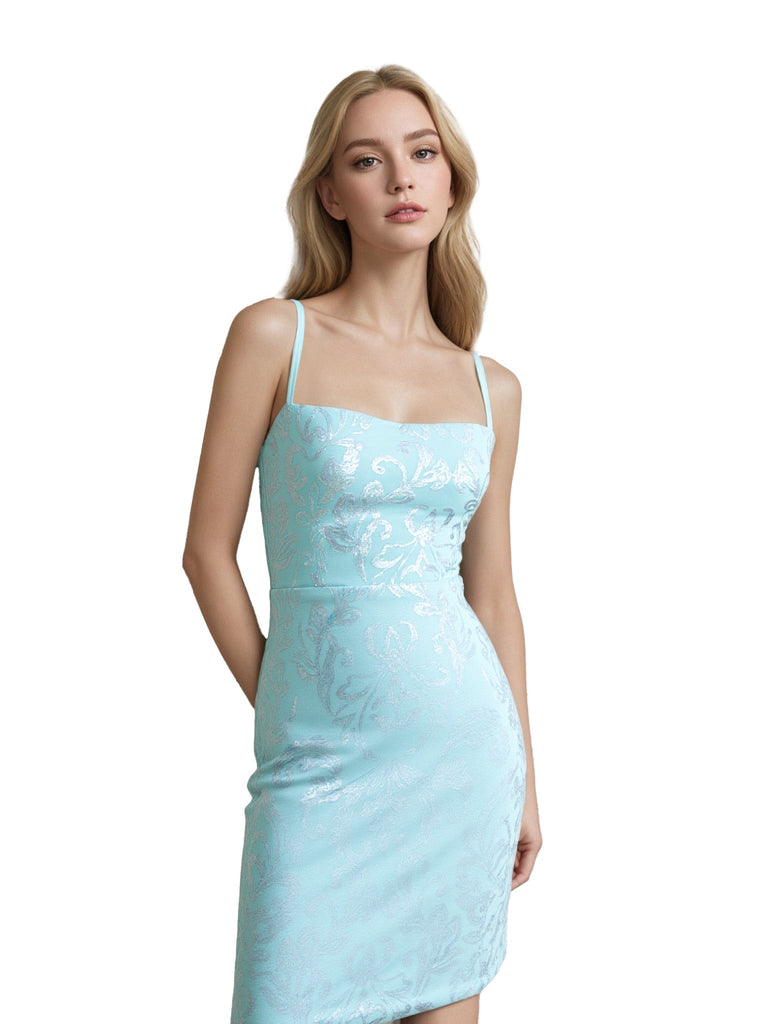 Robe Unie Paillettes Bretelles Épaghetti Dos Nu Années 1920