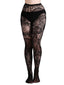 Collants transparents à motifs floraux en dentelle gothique d'Halloween