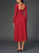 Robe mi-longue plissée à lacets et dos nu années 1960