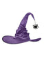 Chapeau de sorcière en satin araignée d'Halloween
