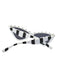 Lunettes de soleil œil de chat classiques à rayures vintage